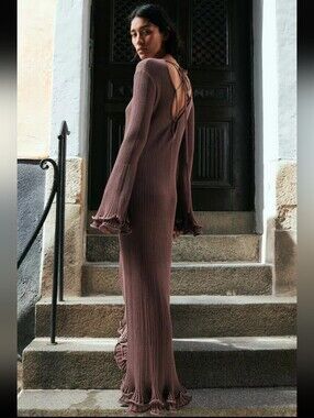 long sleeve bodycon midi dress formal Cleo | Black With Mesh Sleeves 85% Polyester Buy Chocolate Brown Spot Taglia:48 ModelID: 185